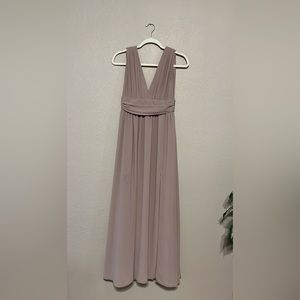 Bridesmaid Dress - LuLu Mauve/Light brown Floor length